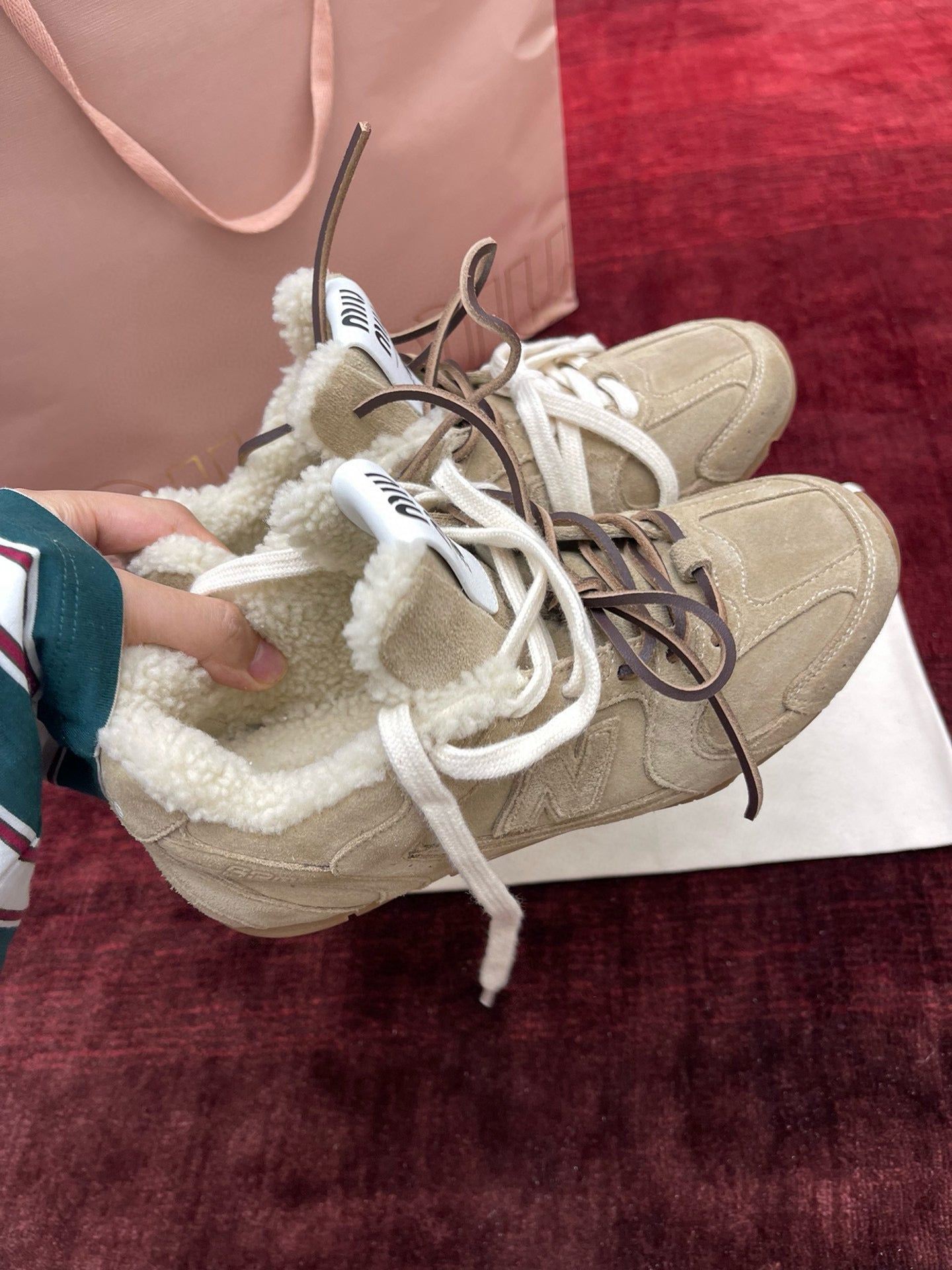 MIU M x NEW BALANCE TRAINERS