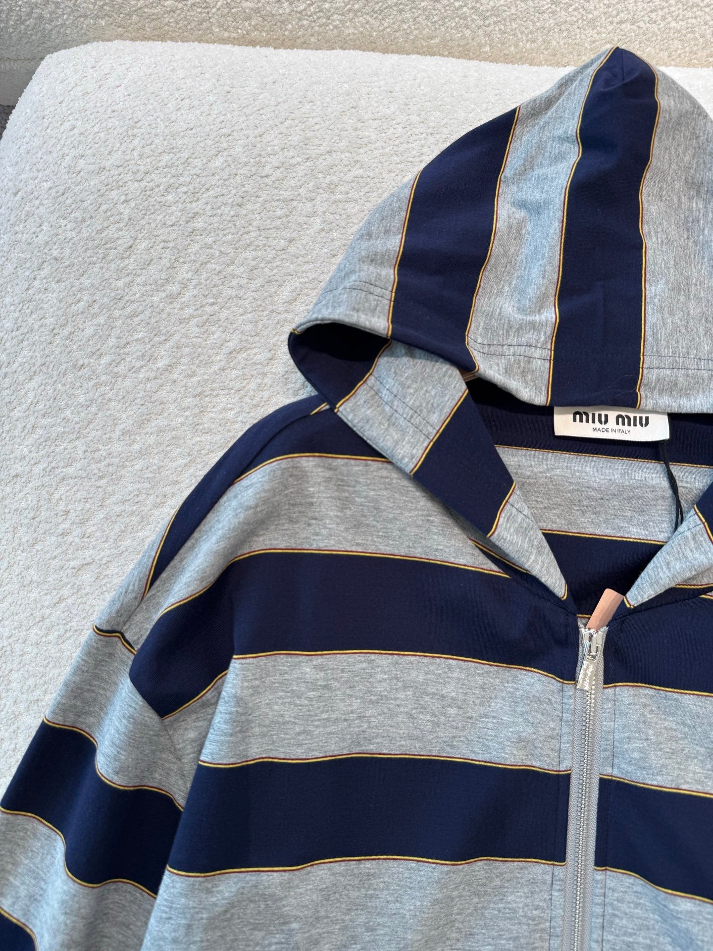 MIU M ZIP HOODIE