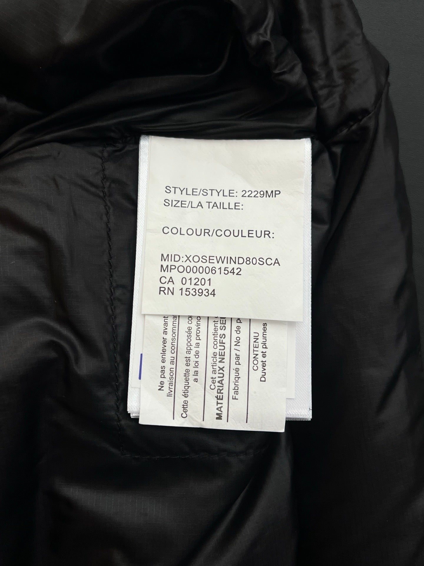 CANADA G VEST