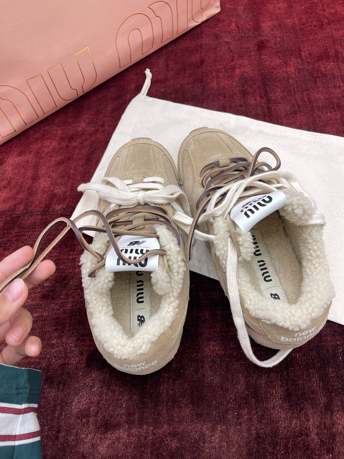 MIU M x NEW BALANCE TRAINERS