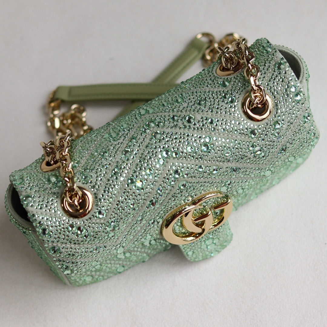 GG MARMONT CRYSTALS SMALL BAG