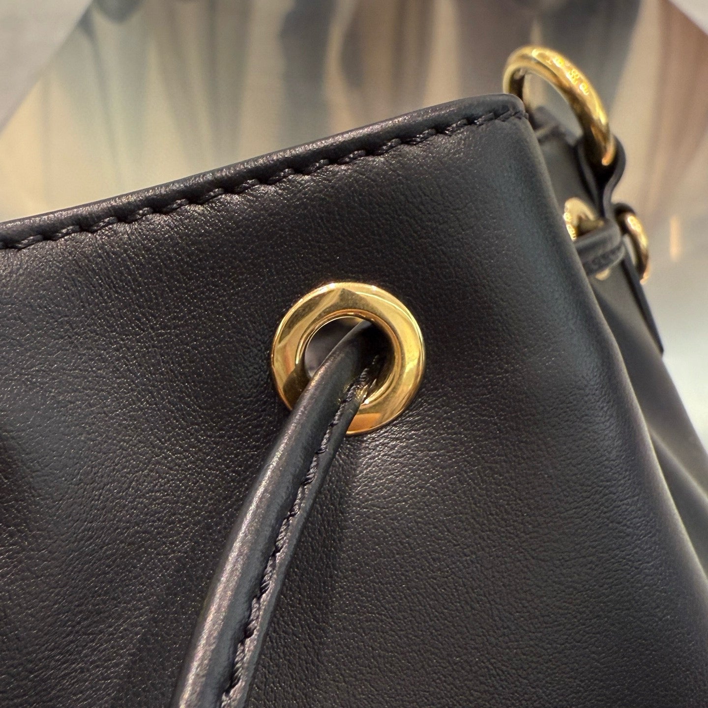 MIU M LEATHER BACKPACK