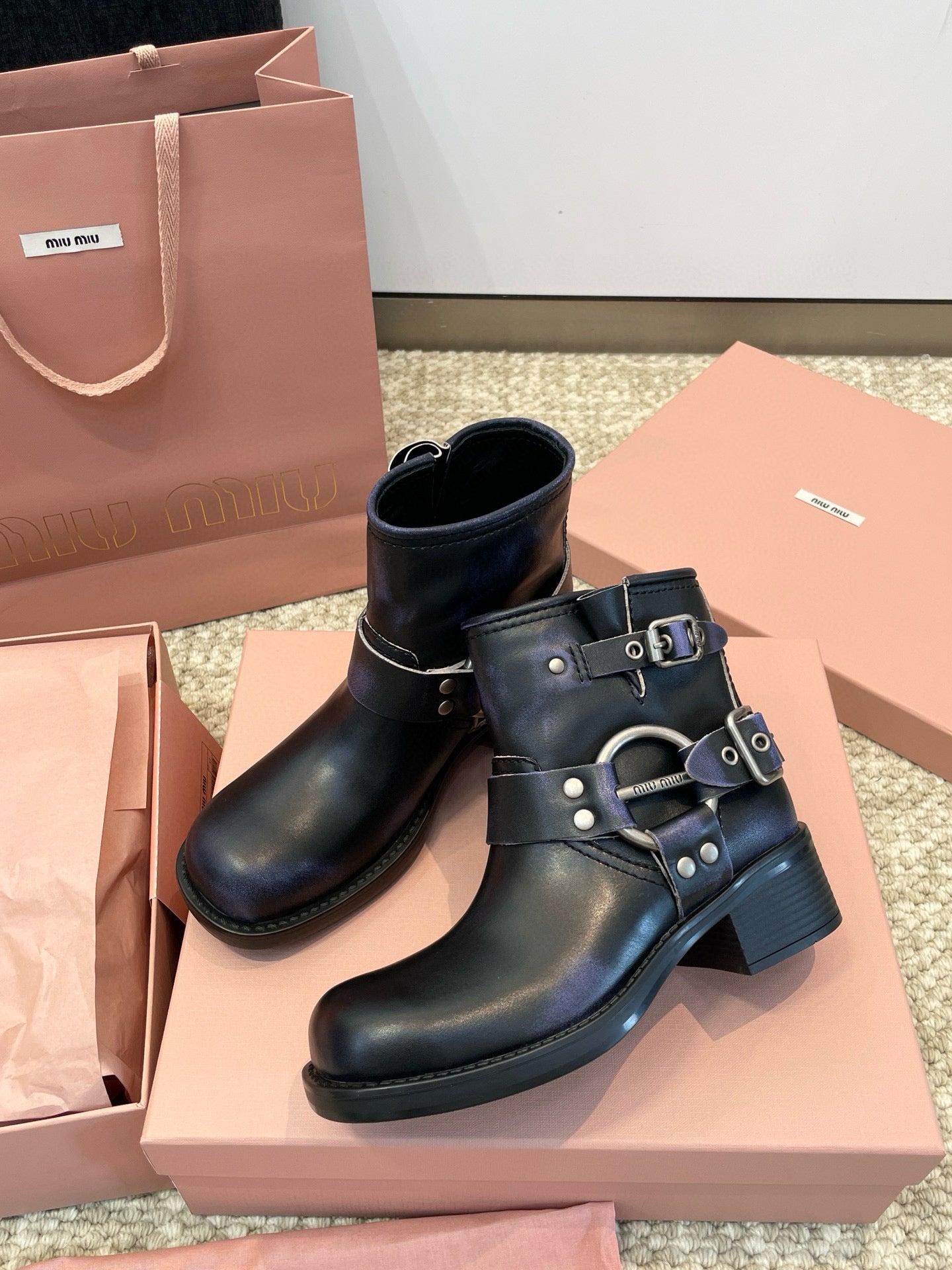 MIU M BOOTS