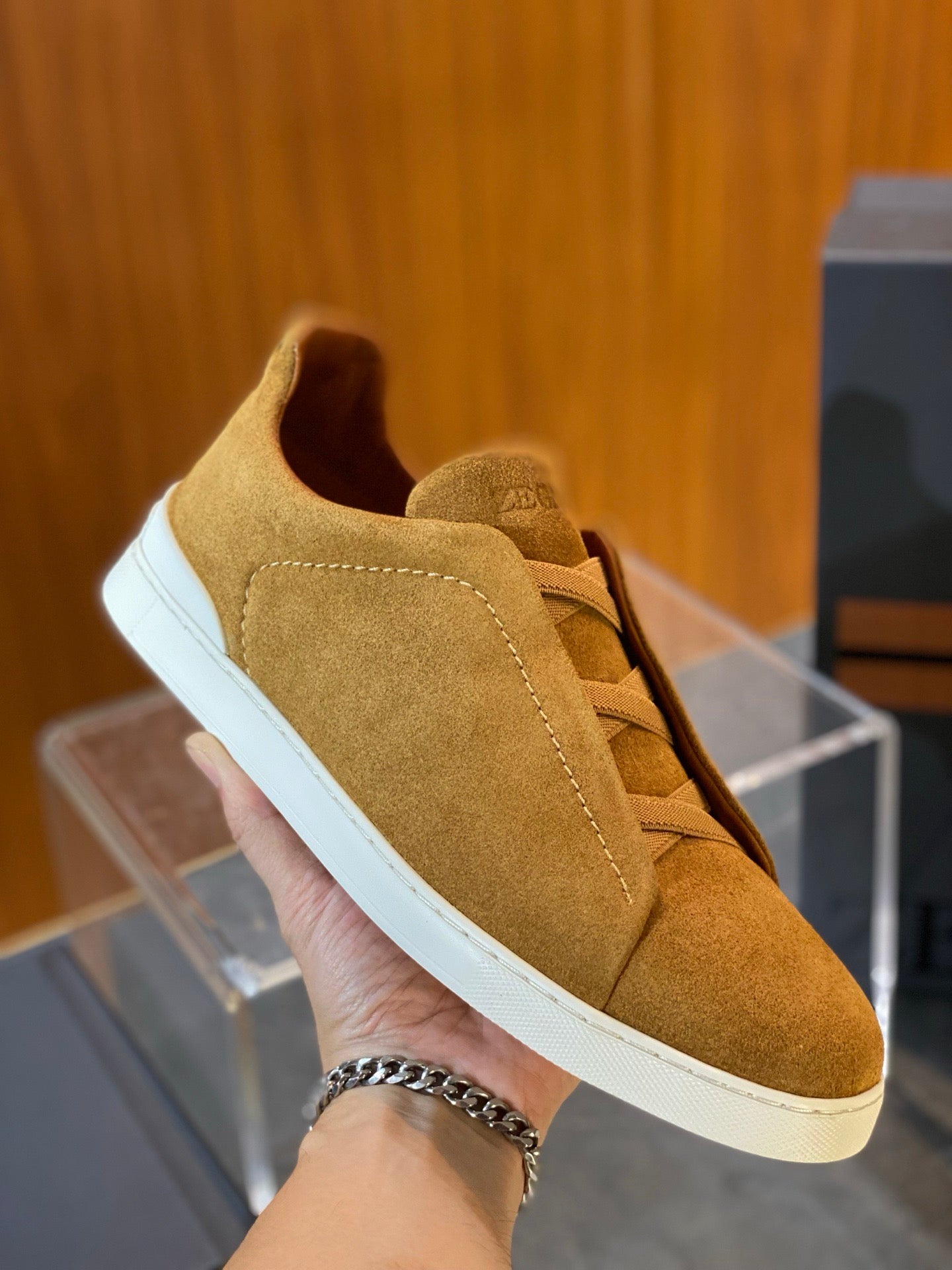ZEGN TRIPLE STITCH SNEAKER