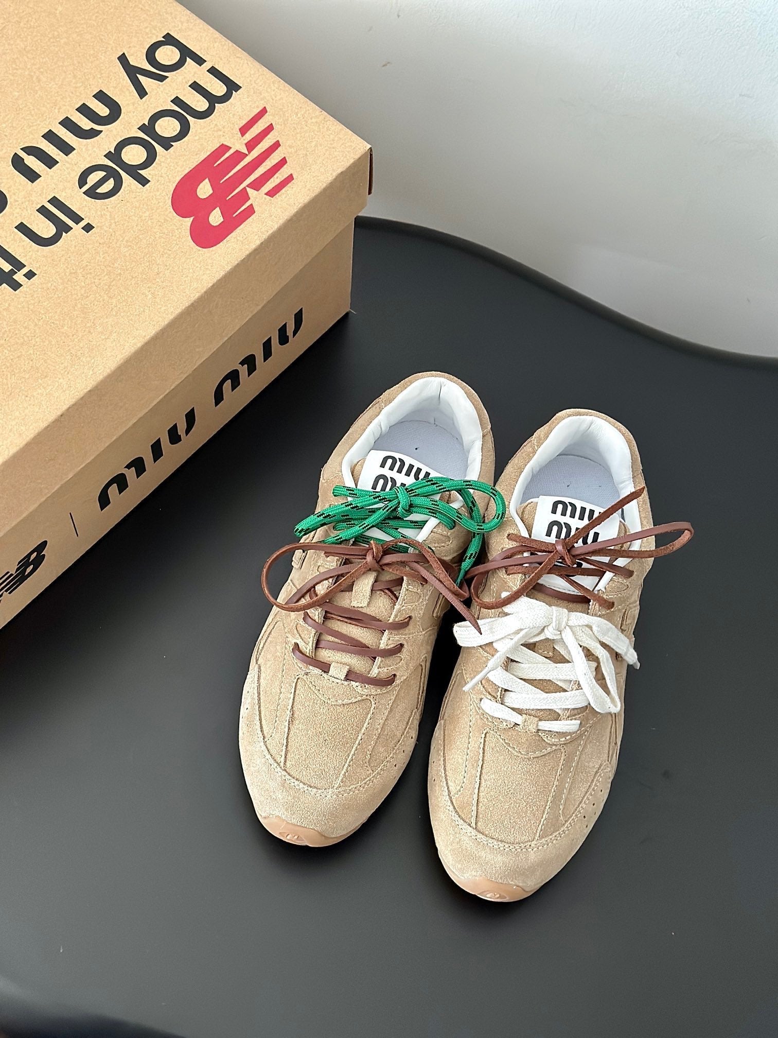 MIU M x NEW BALANCE TRAINERS