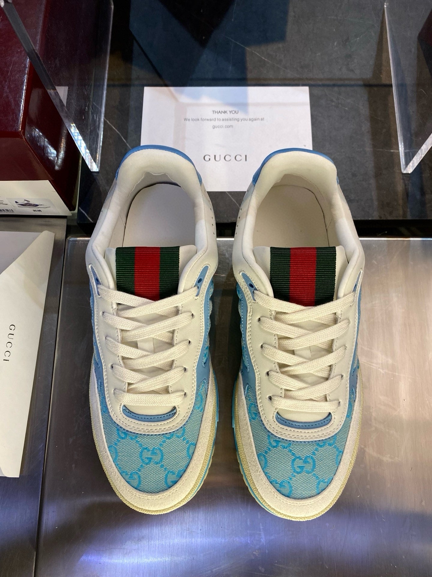 GG RE WEB SNEAKERS