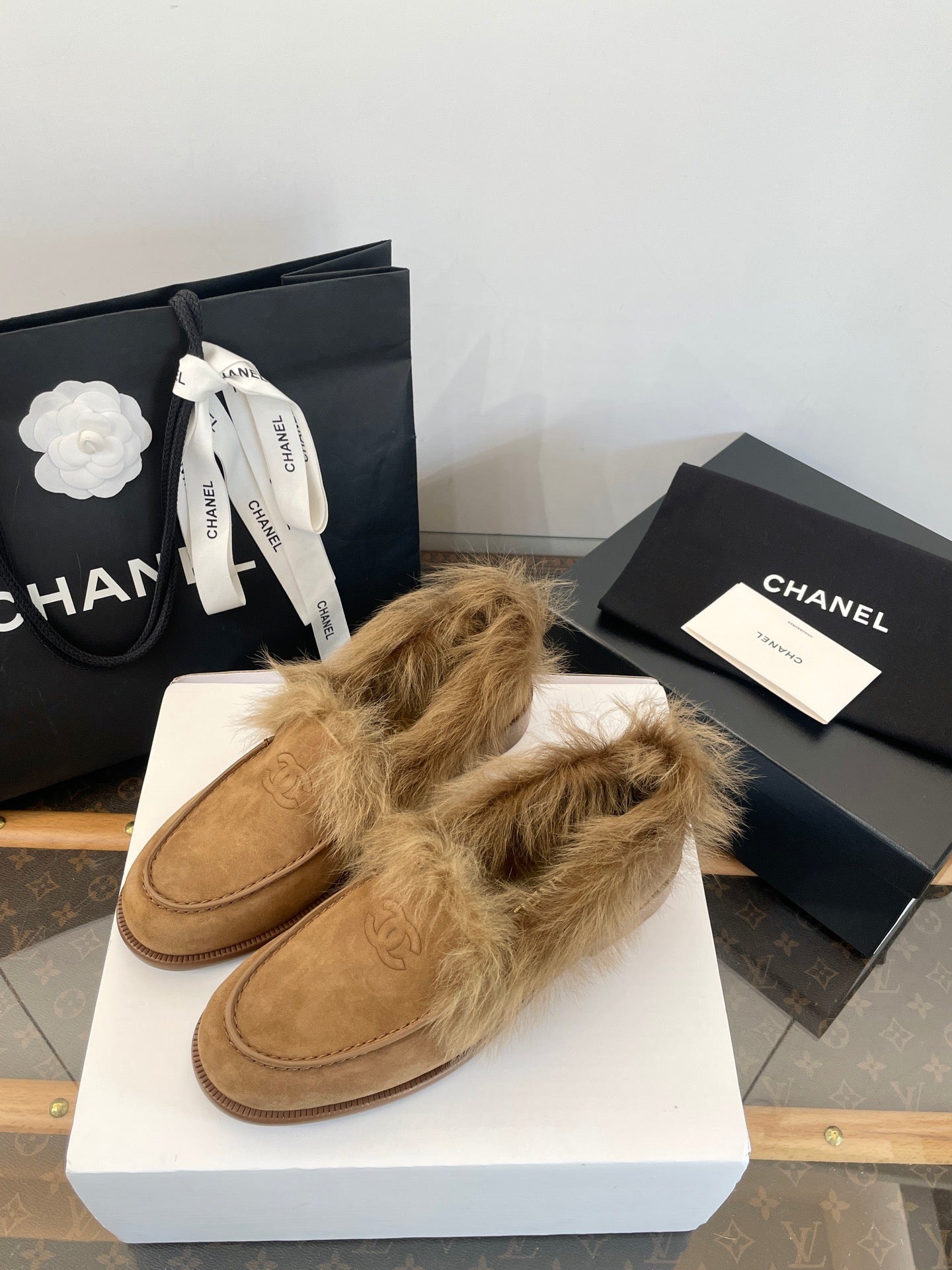 CC FUR LOAFERS