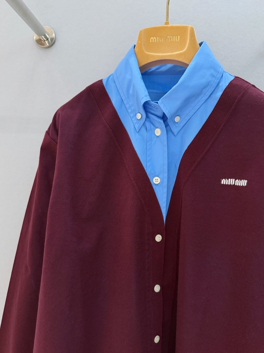 MIU M CARDIGAN SHIRT