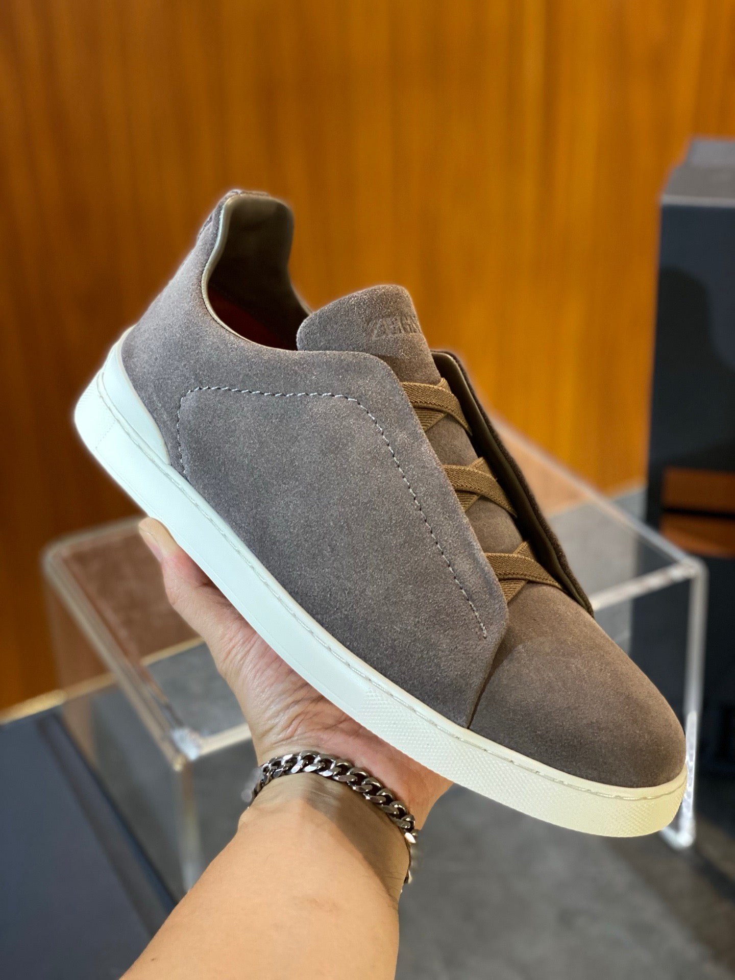 ZEGN TRIPLE STITCH SNEAKER