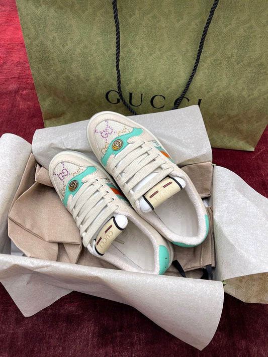 GG SCREENER LEATHER SNEAKERS
