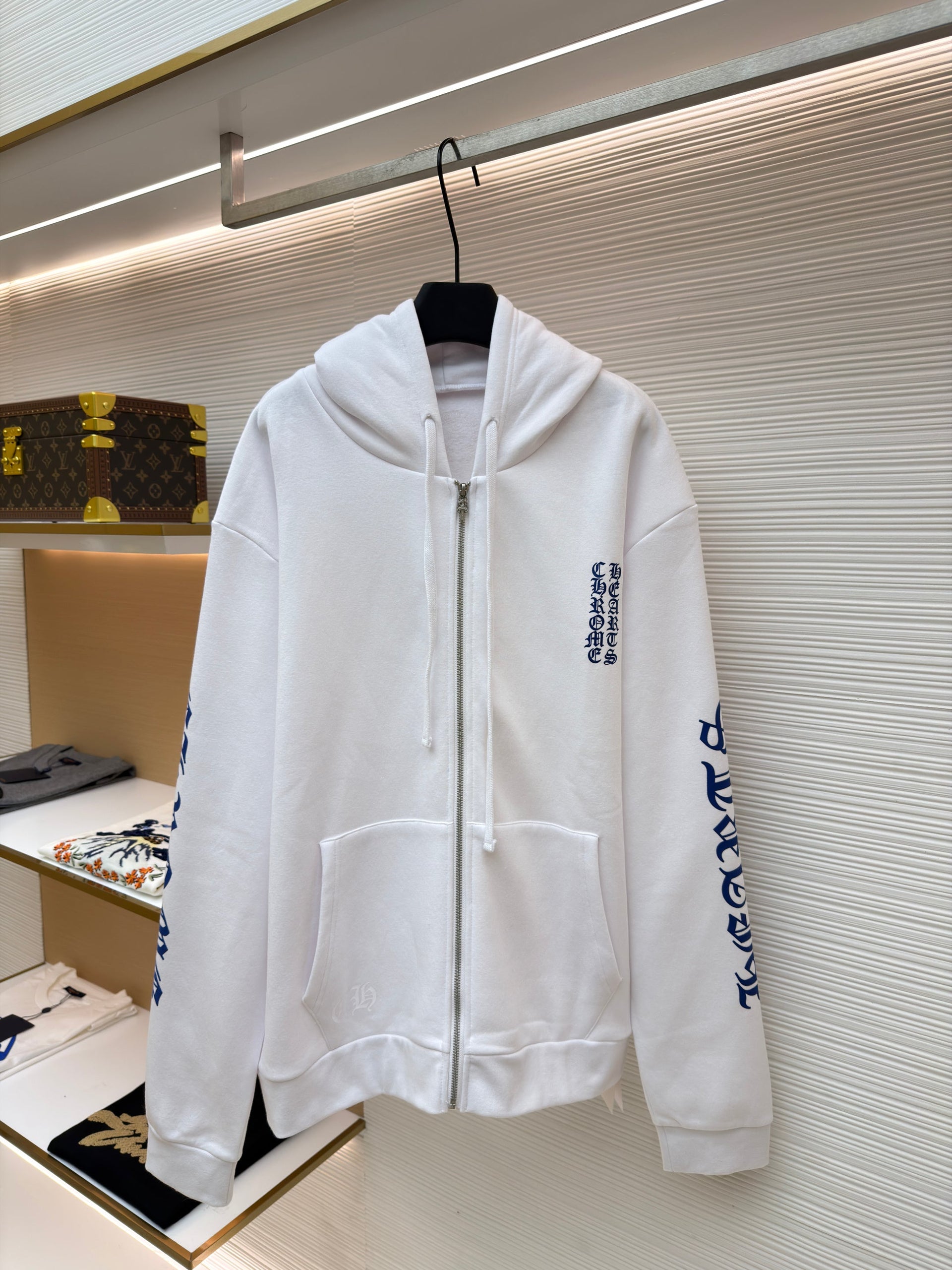 CHROME H ZIP SWEATSHIRT