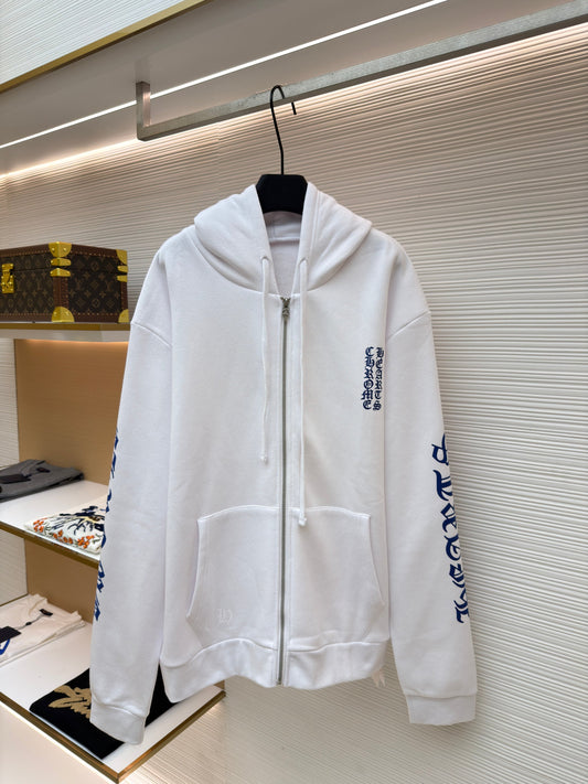 CHROME H ZIP SWEATSHIRT