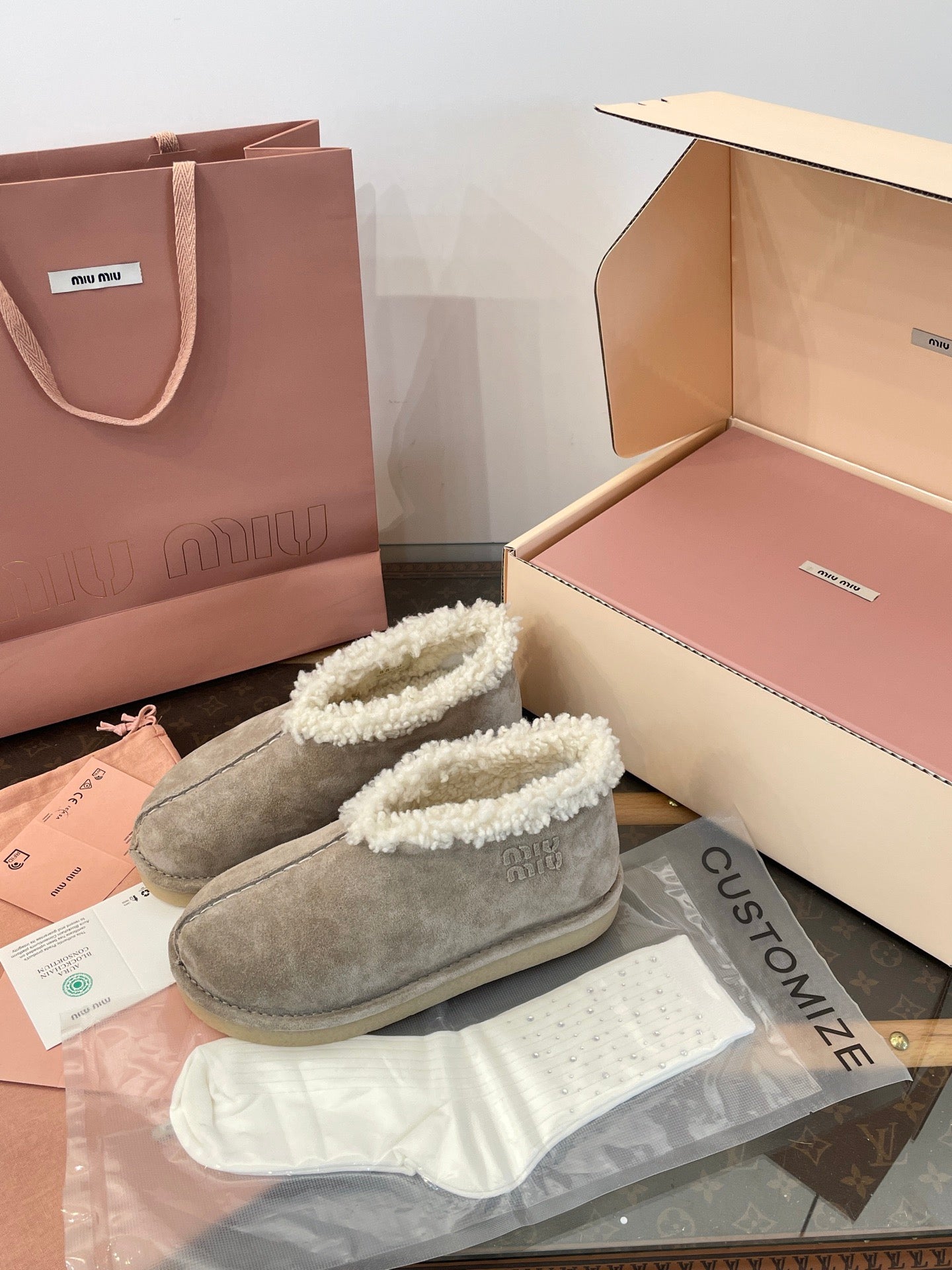 MIU M BOOTS
