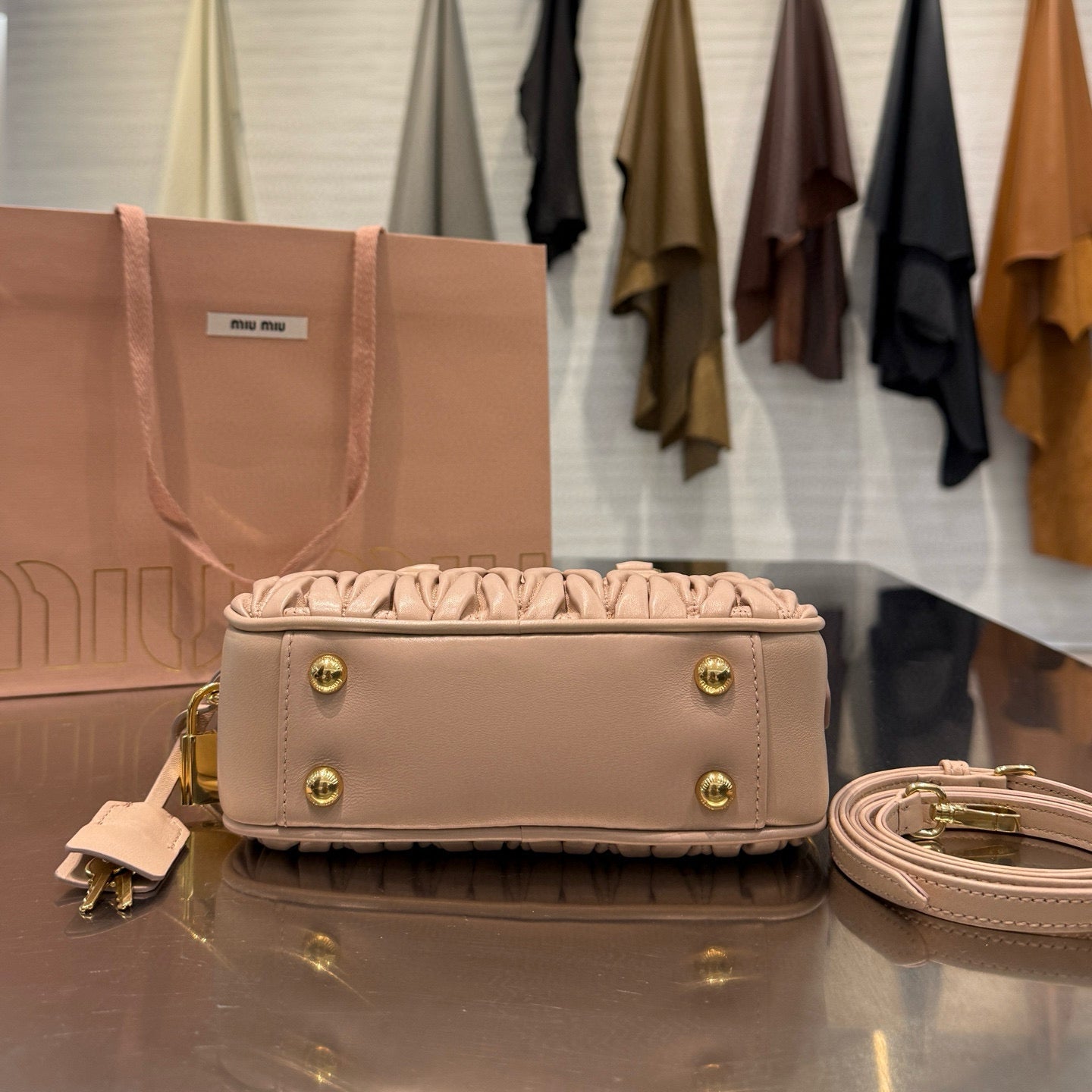 MIU M ARCADIE MATELASSE BAG