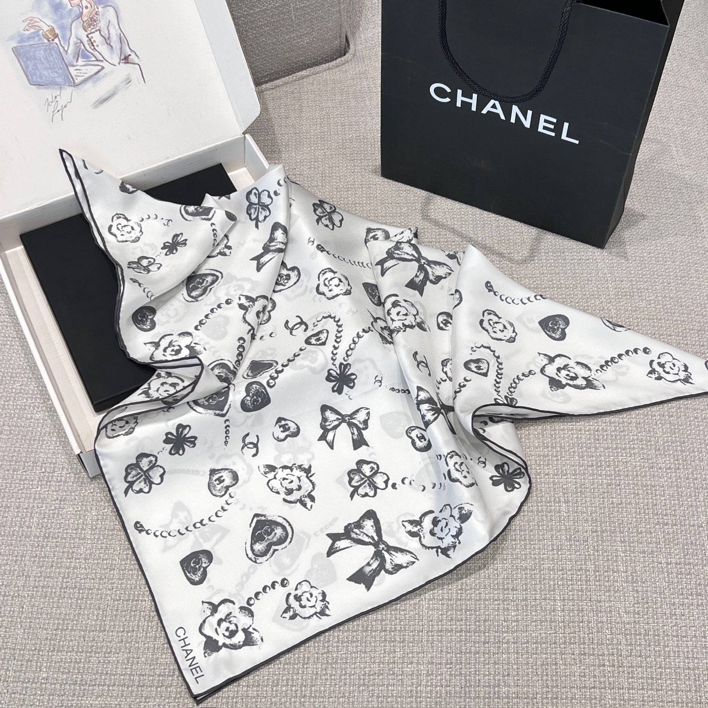 CC SILK SCARF