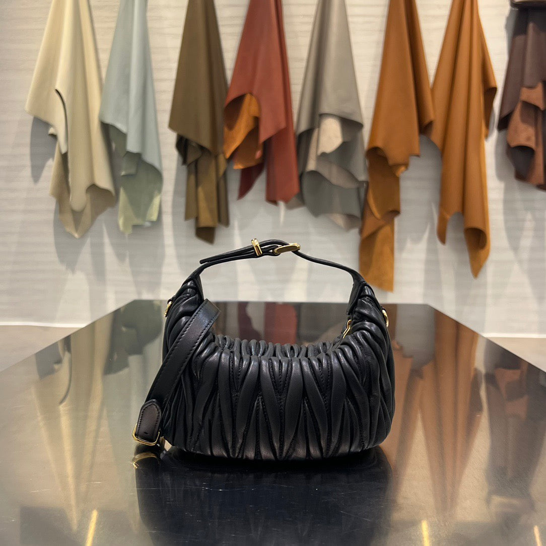 MIU M MATELASSE NAPPA LEATHER POUCH