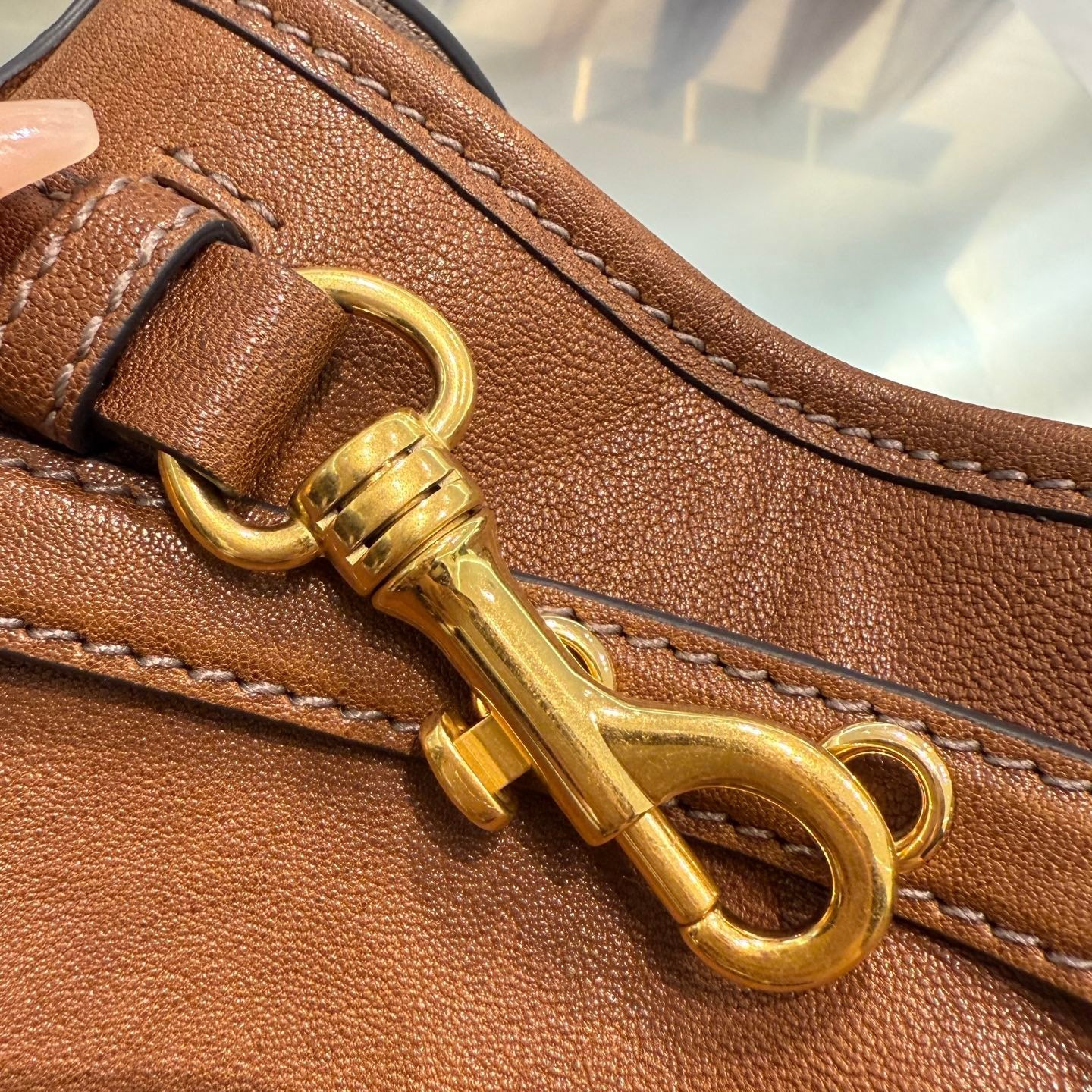 MIU M NAPPA LEATHER POUCH