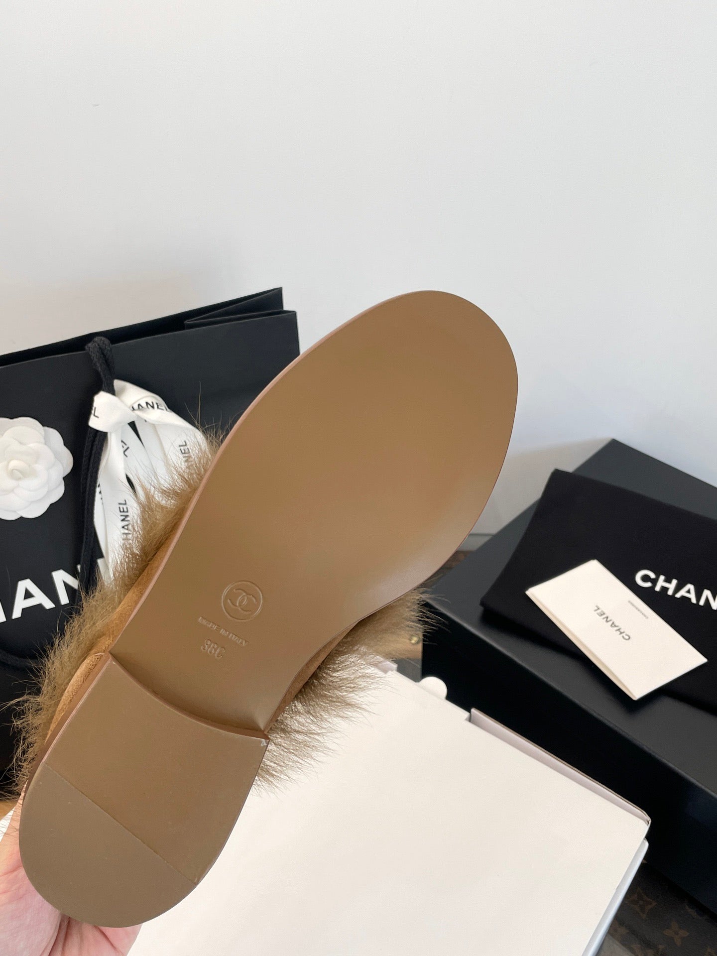 CC FUR LOAFERS