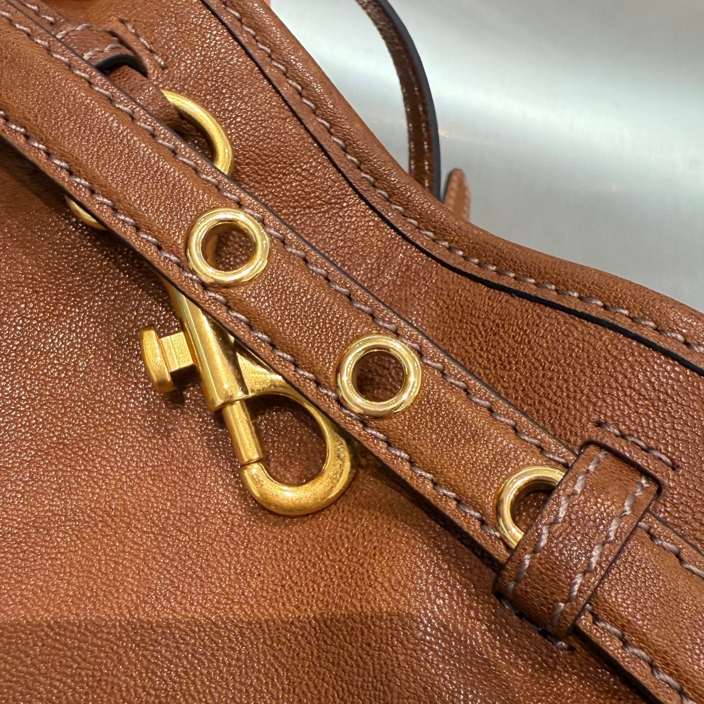 MIU M NAPPA LEATHER POUCH