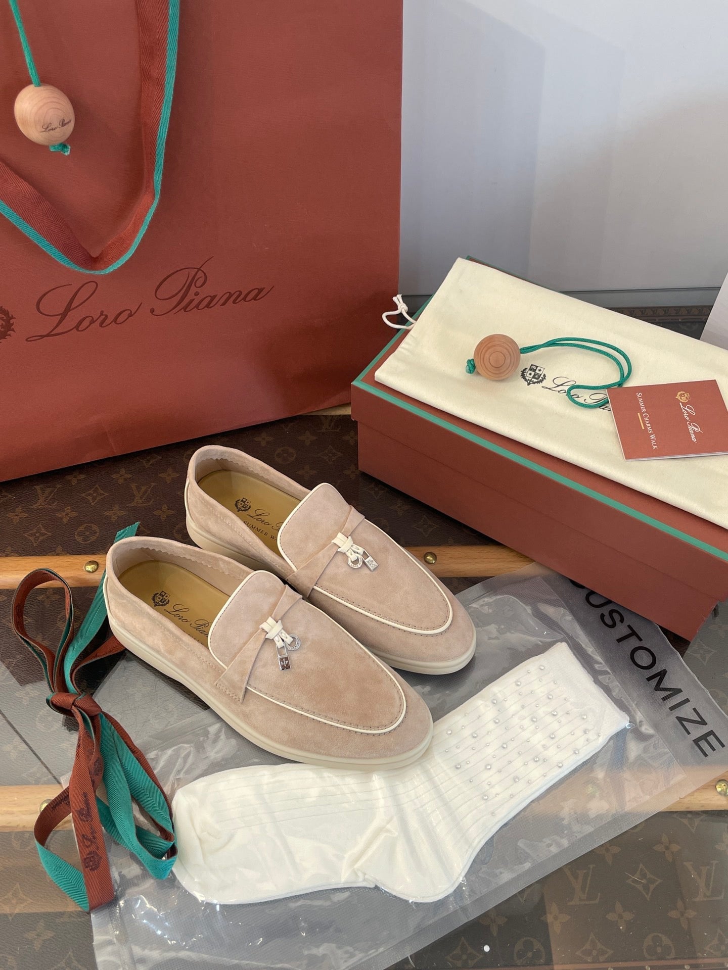 LORO P SUMMER CHARMS LOAFERS