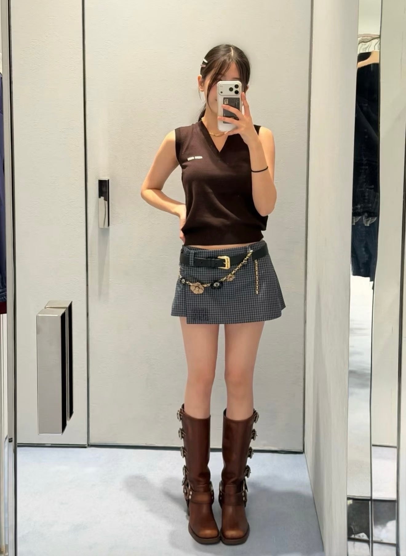 MIU M KNITTED VEST