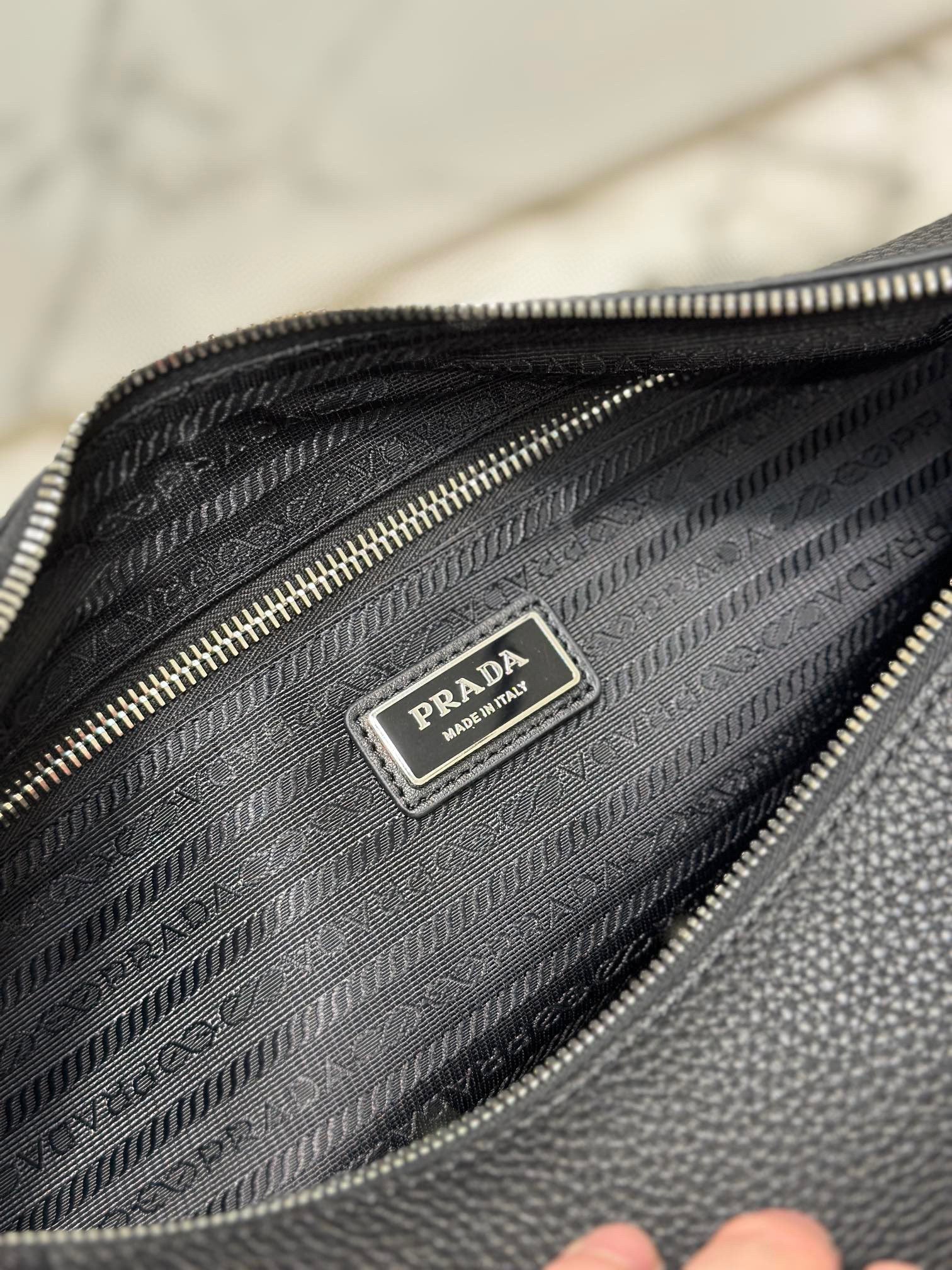 PD LEATHER BAG WITH SHOULDER STRAP