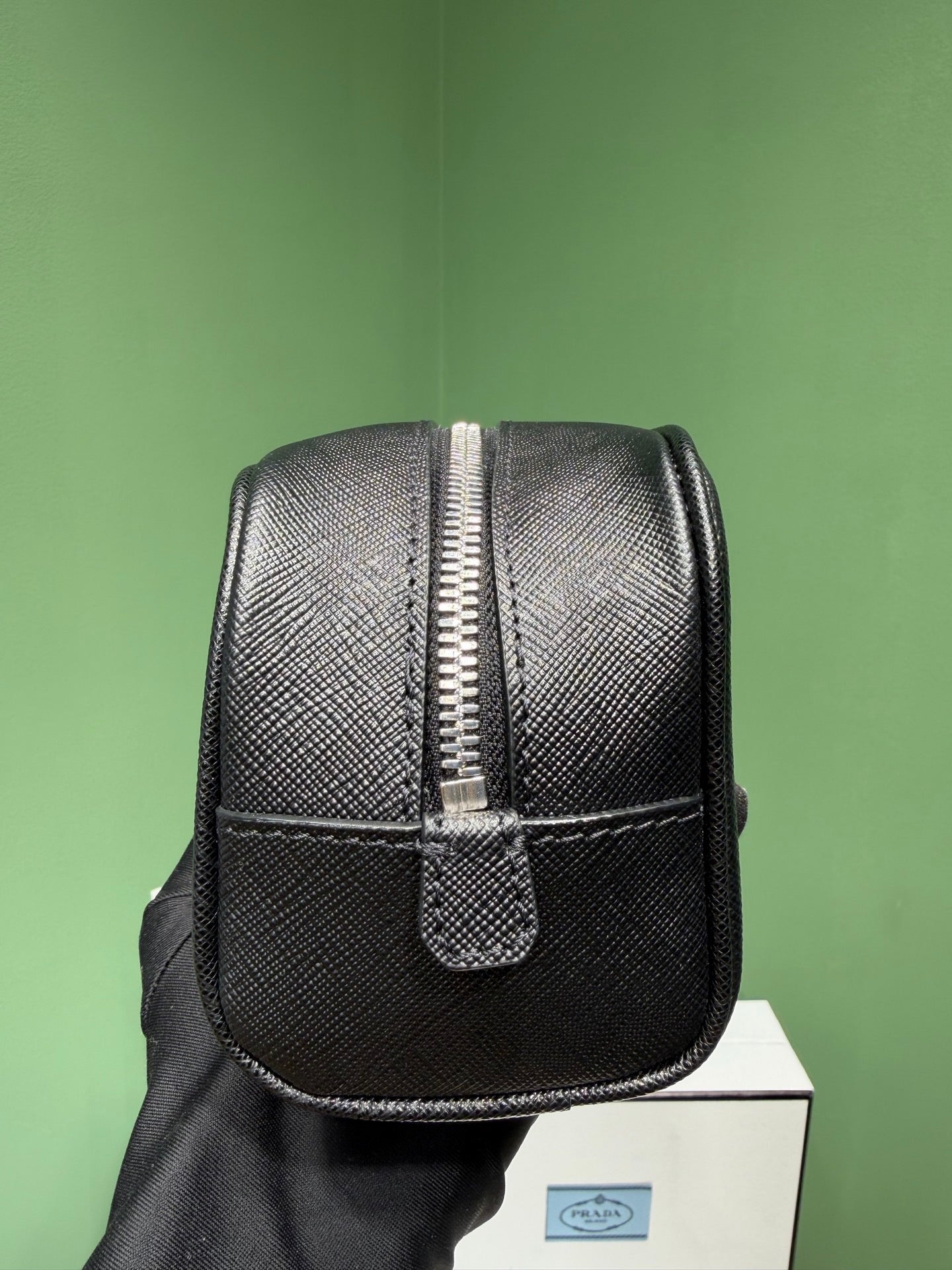 PD SAFFIANO LEATHER POUCH