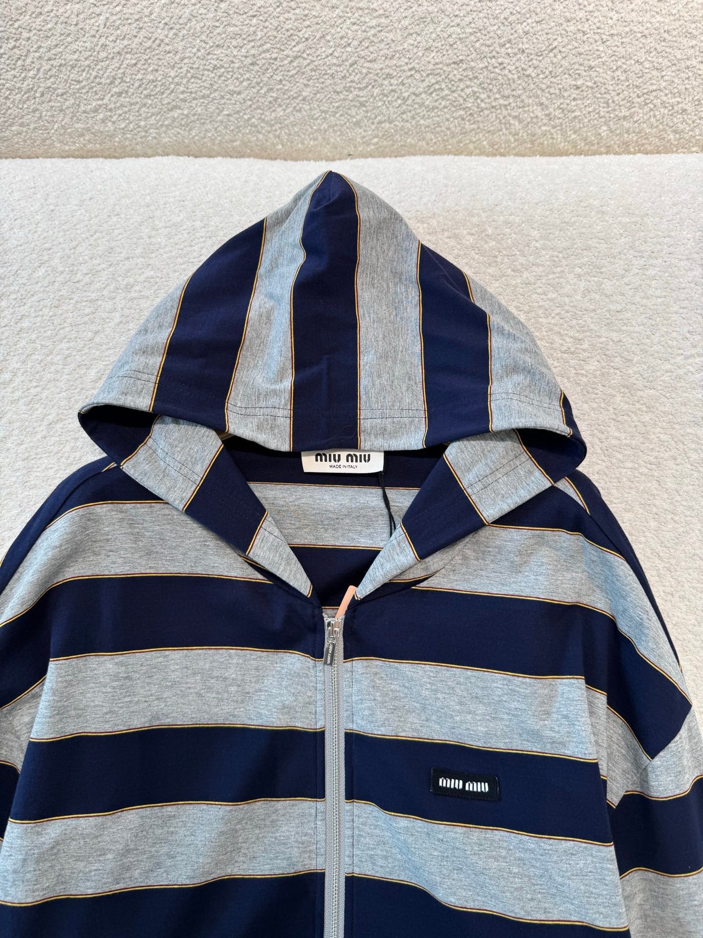 MIU M ZIP HOODIE
