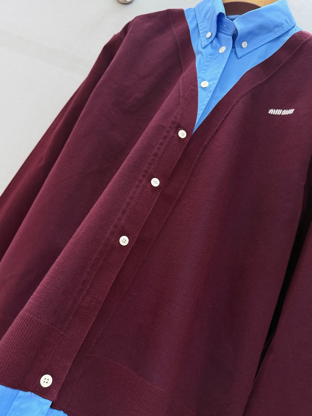 MIU M CARDIGAN SHIRT