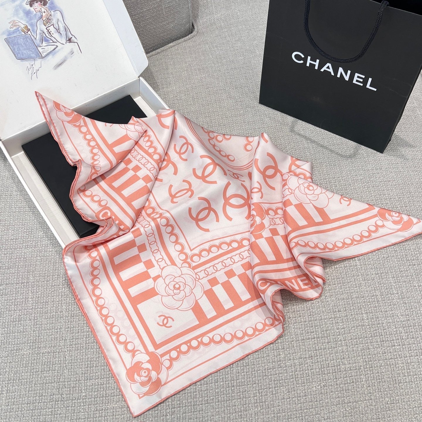 CC SILK SCARF