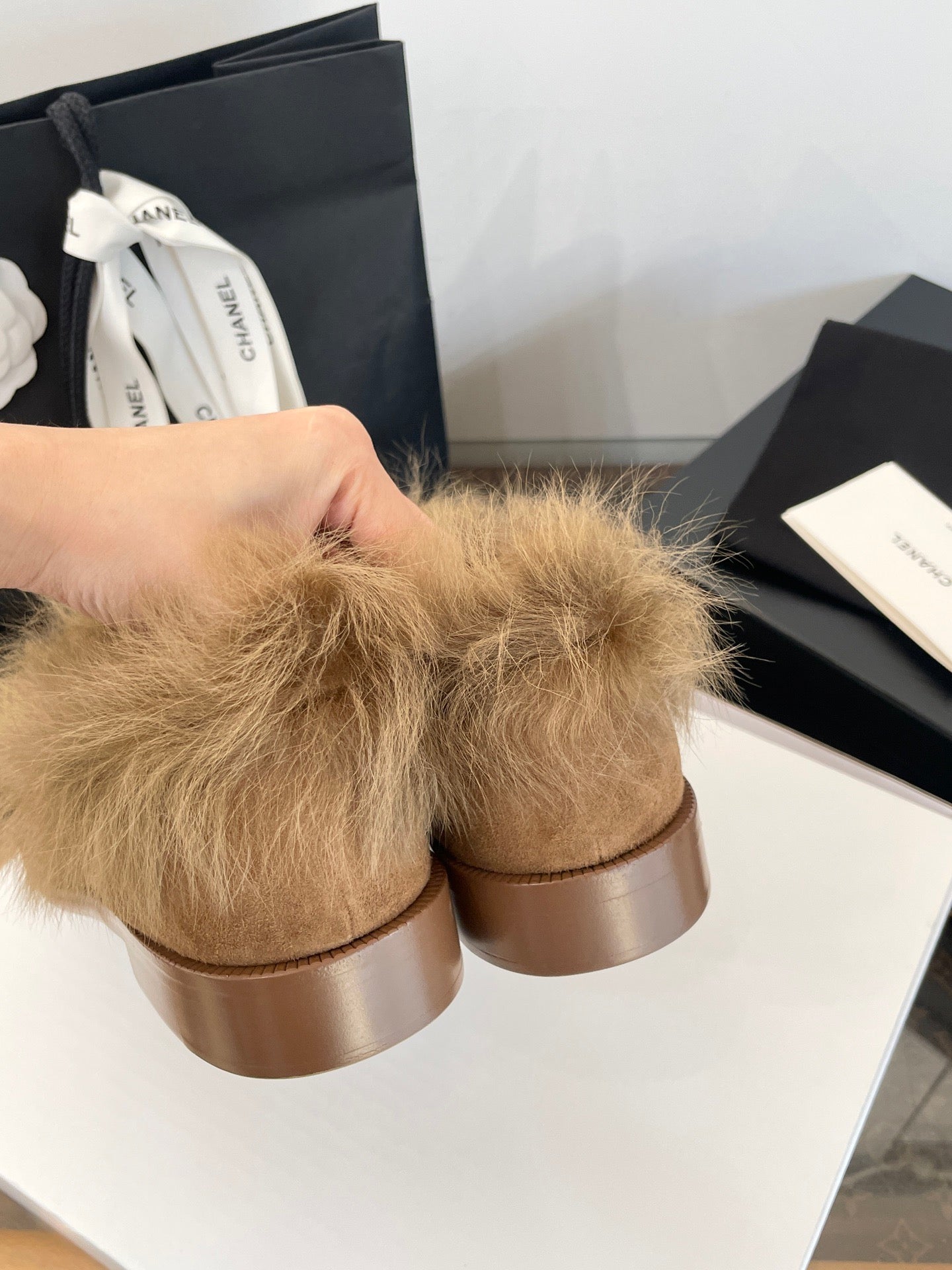 CC FUR LOAFERS