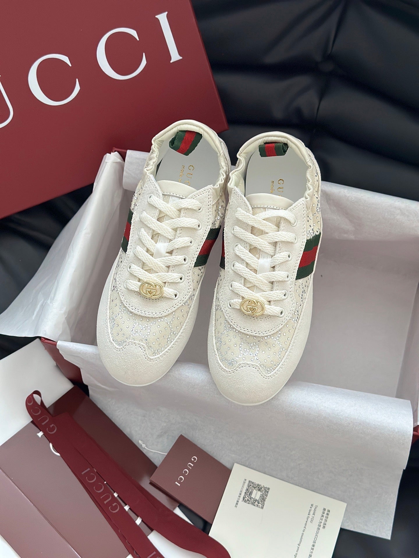 GG SHIFT CRYSTAL SNEAKERS