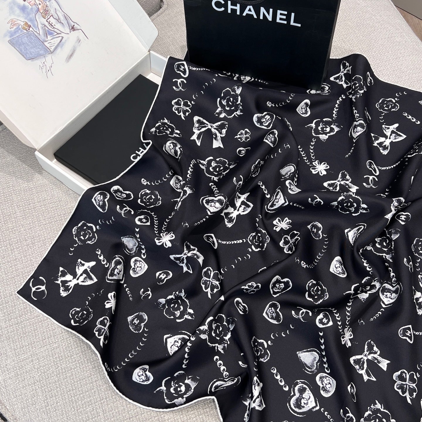CC SILK SCARF