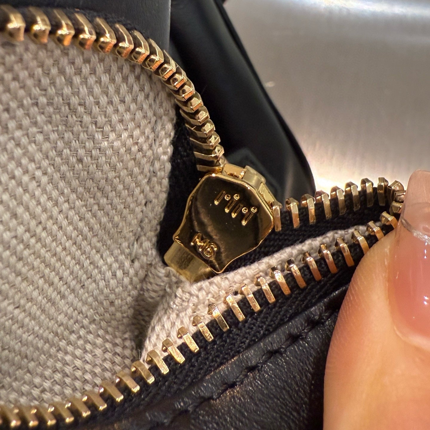 MIU M LEATHER BACKPACK