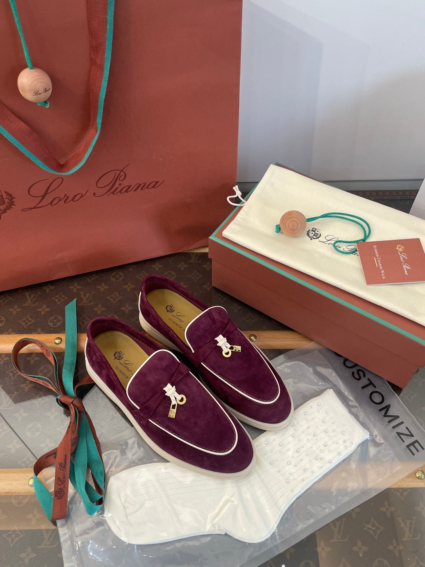 LORO P SUMMER CHARMS LOAFERS