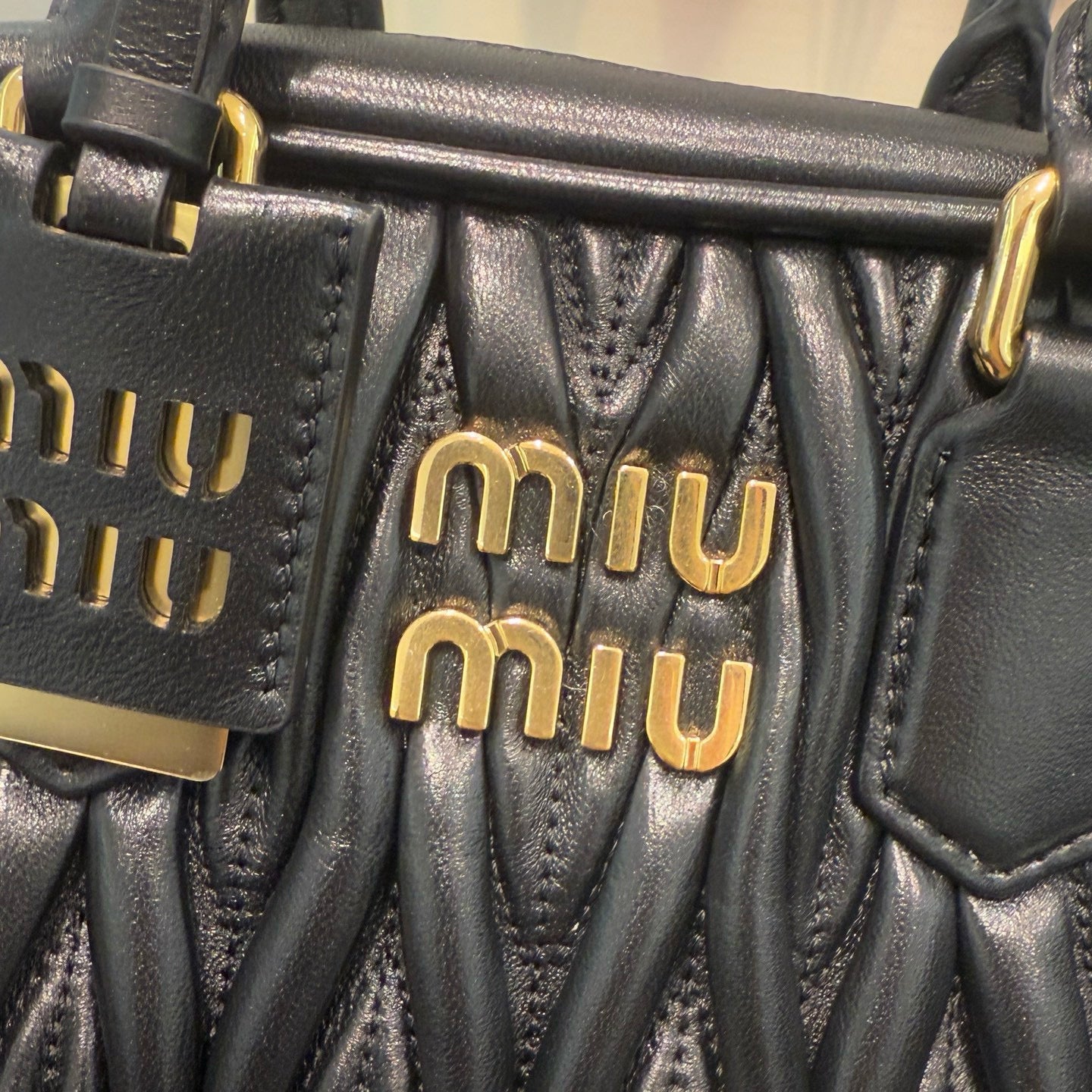 MIU M ARCADIE MATELASSE BAG