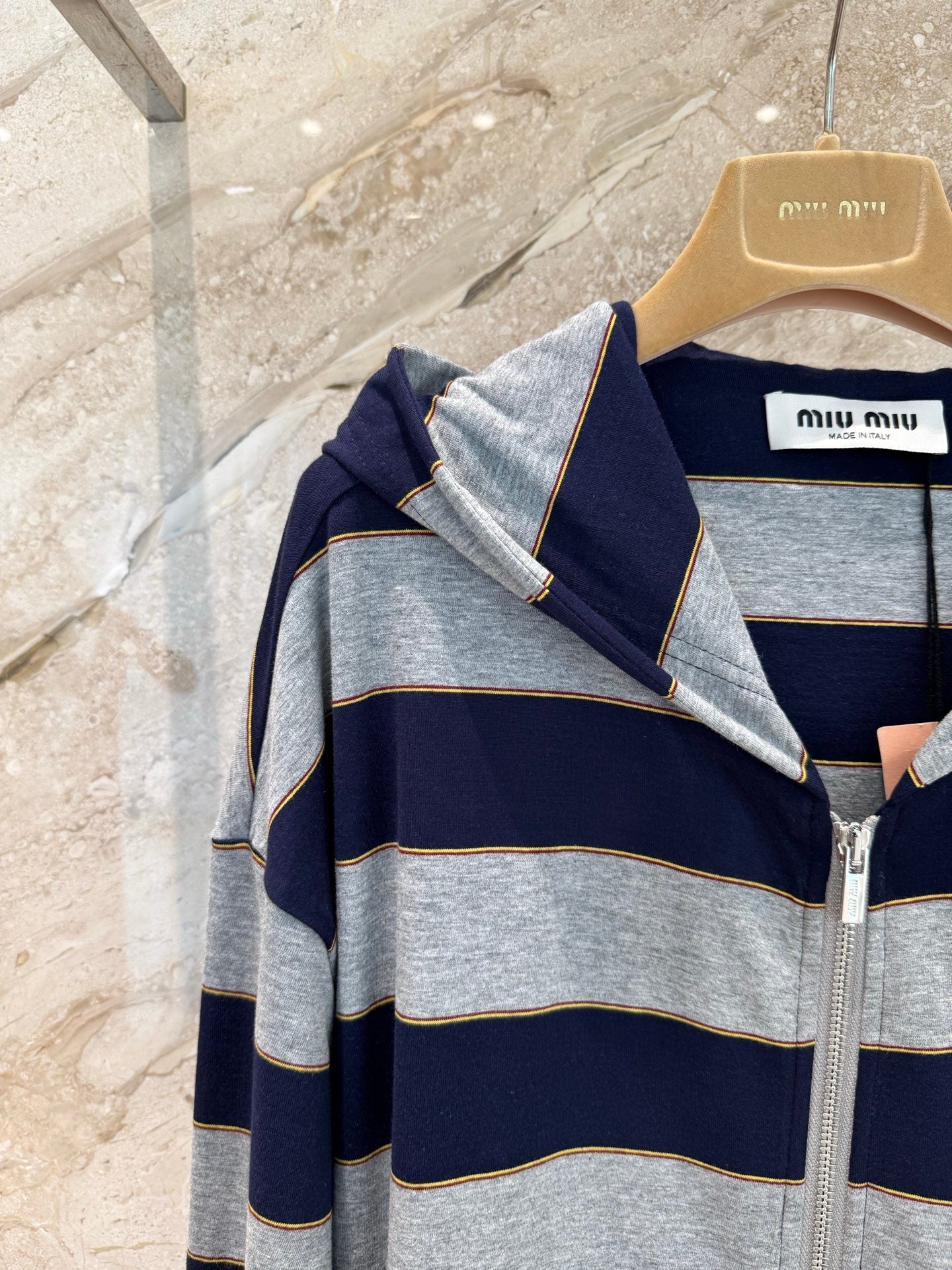 MIU M ZIP HOODIE