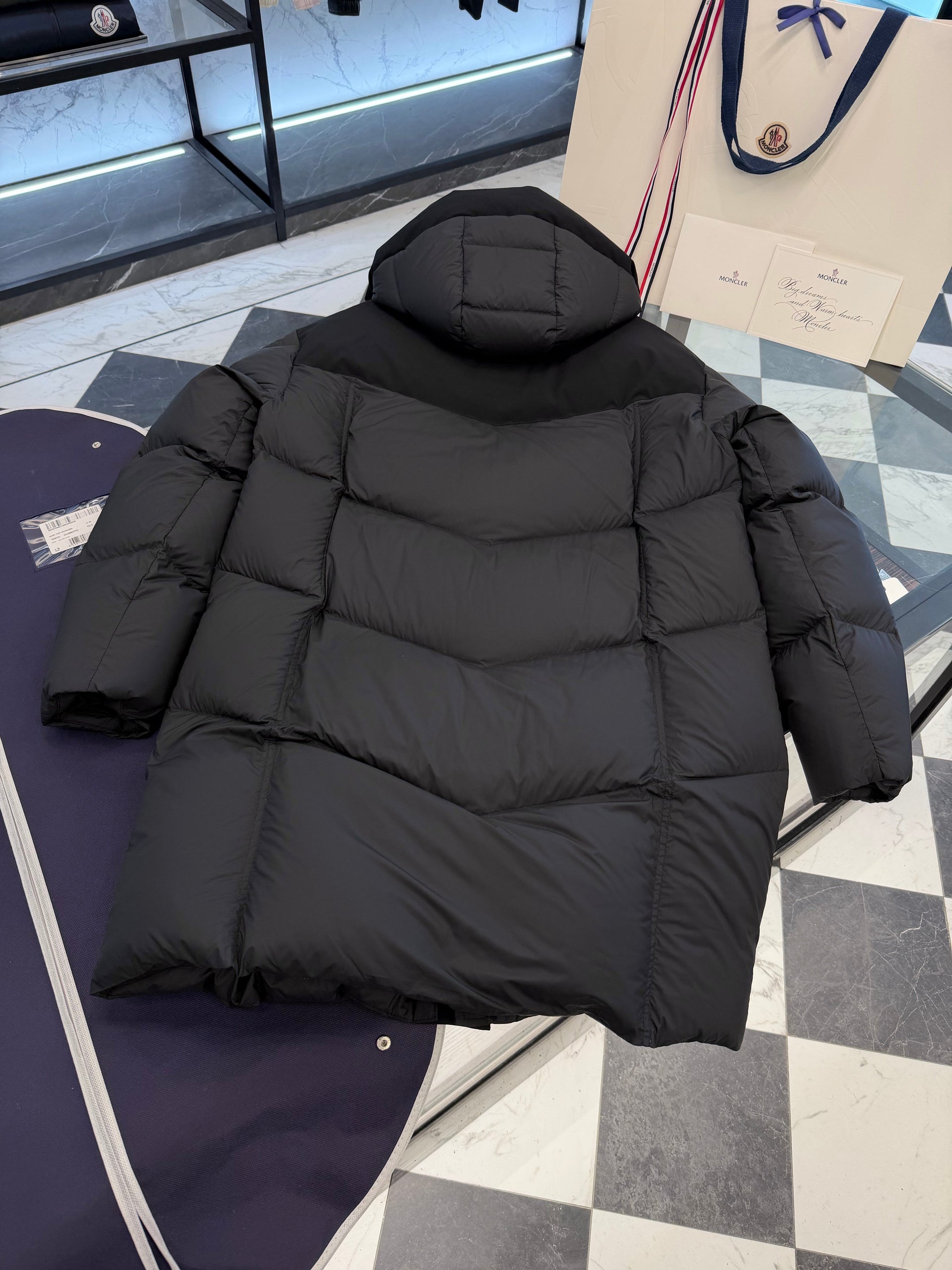 MONC MATT BLACK COAT