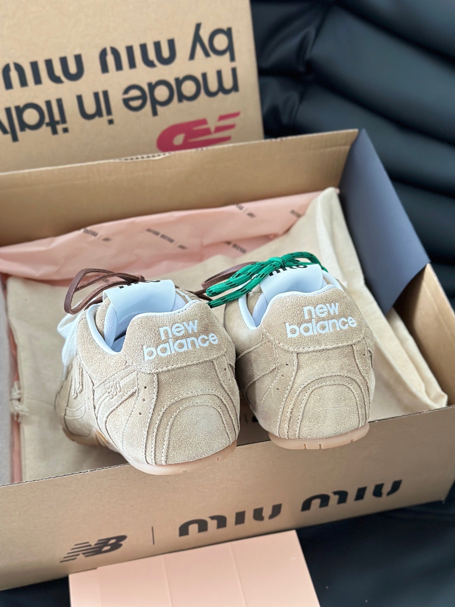 MIU M x NEW BALANCE TRAINERS