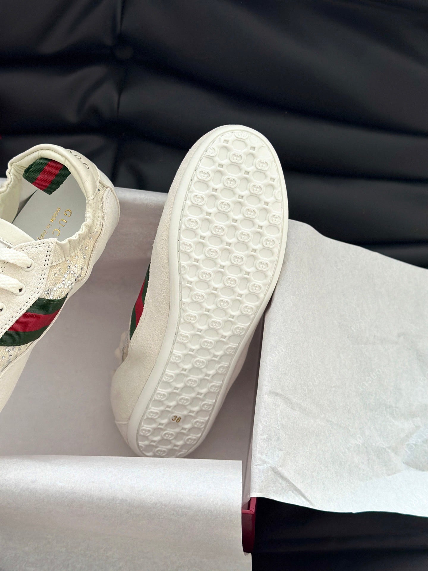 GG SHIFT CRYSTAL SNEAKERS