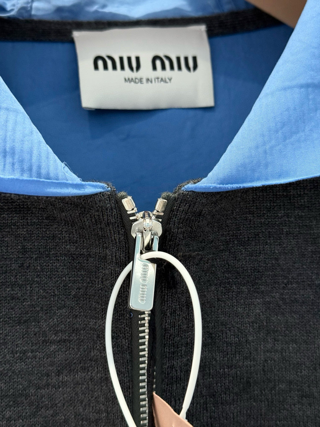 MIU M ZIP HOODIE