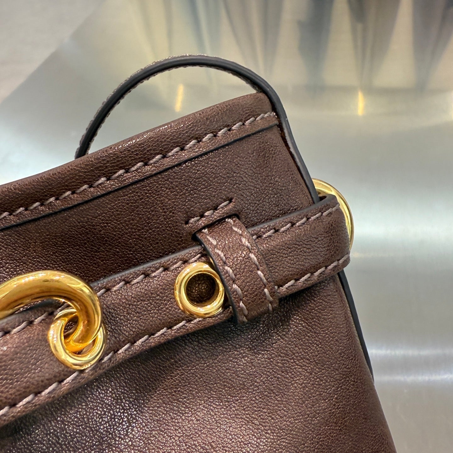 MIU M NAPPA LEATHER POUCH