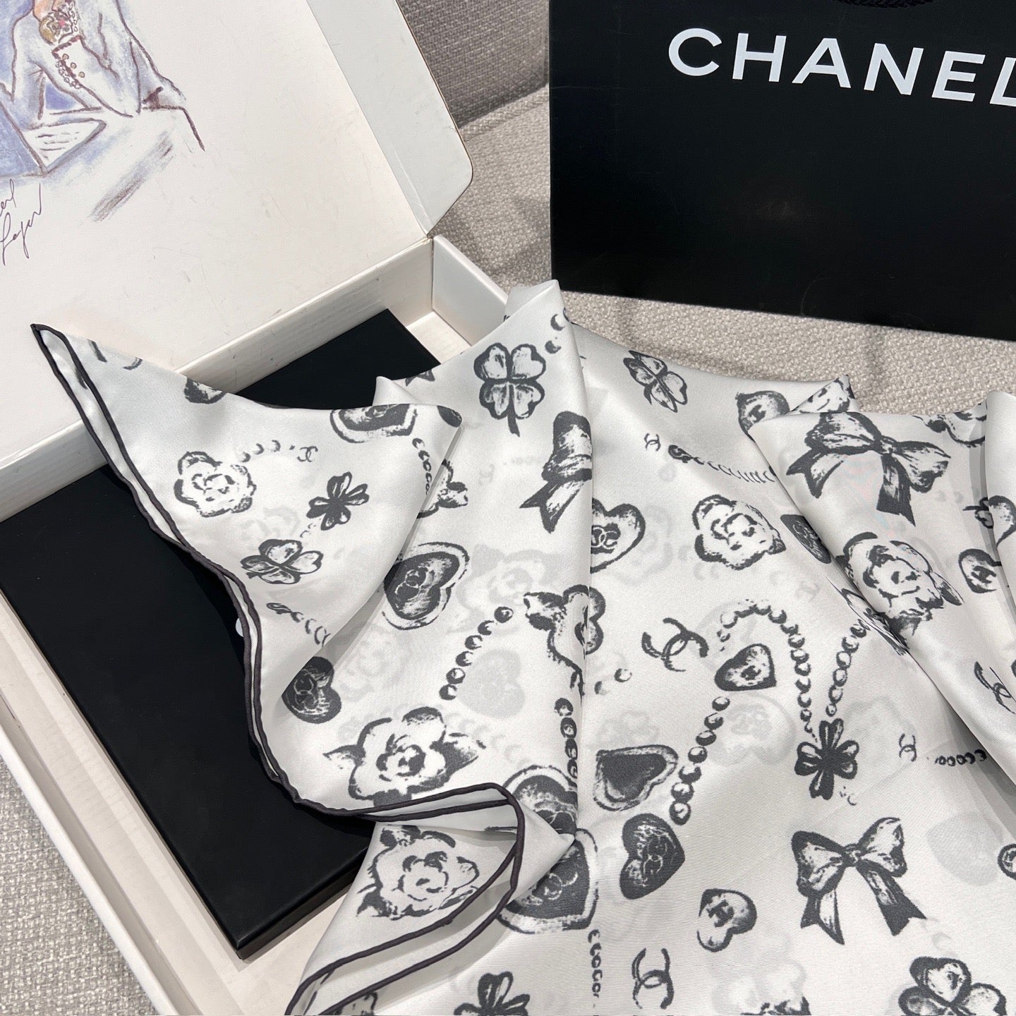 CC SILK SCARF