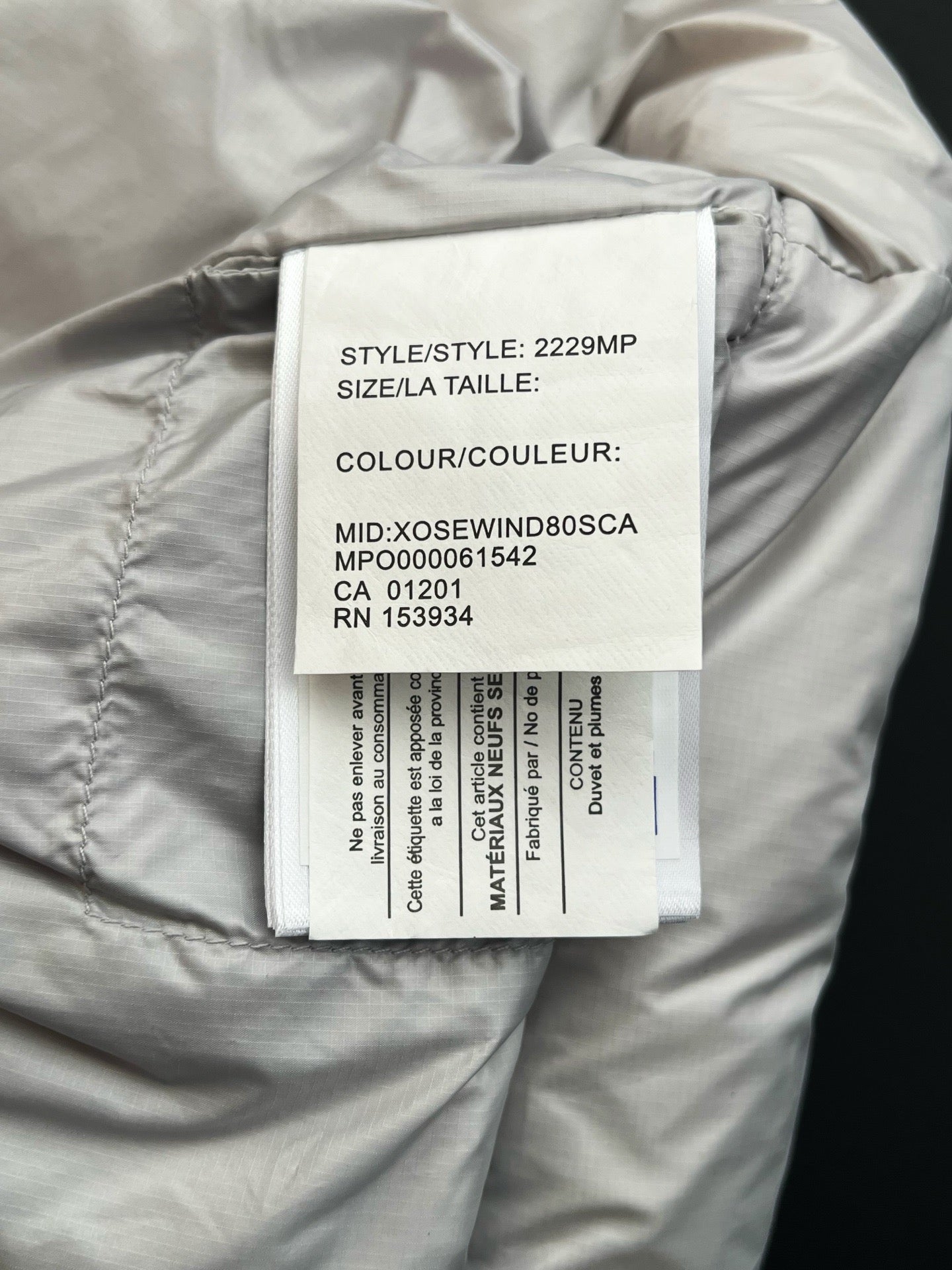CANADA G VEST