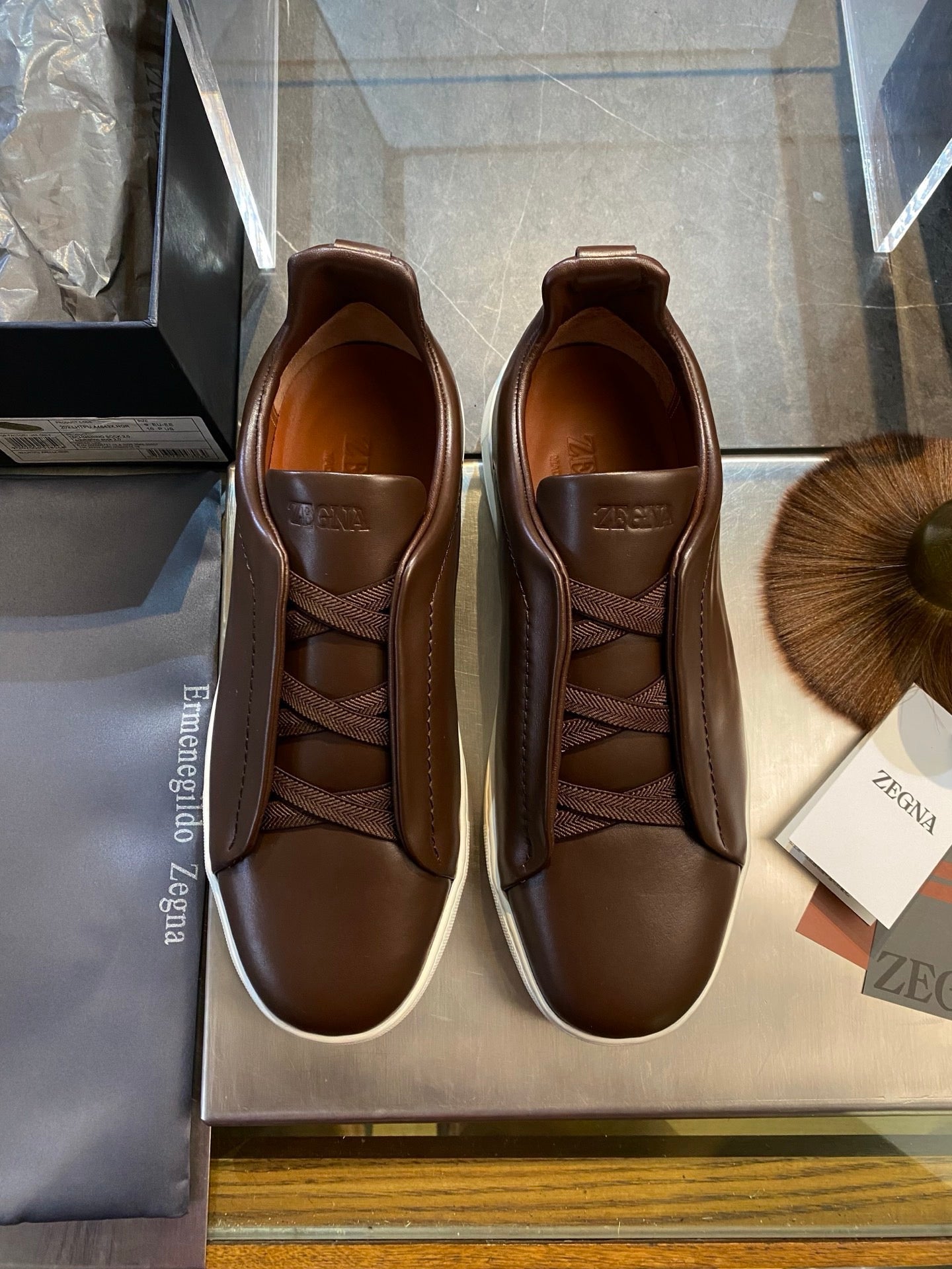 ZEGN TRIPLE STITCH SNEAKER