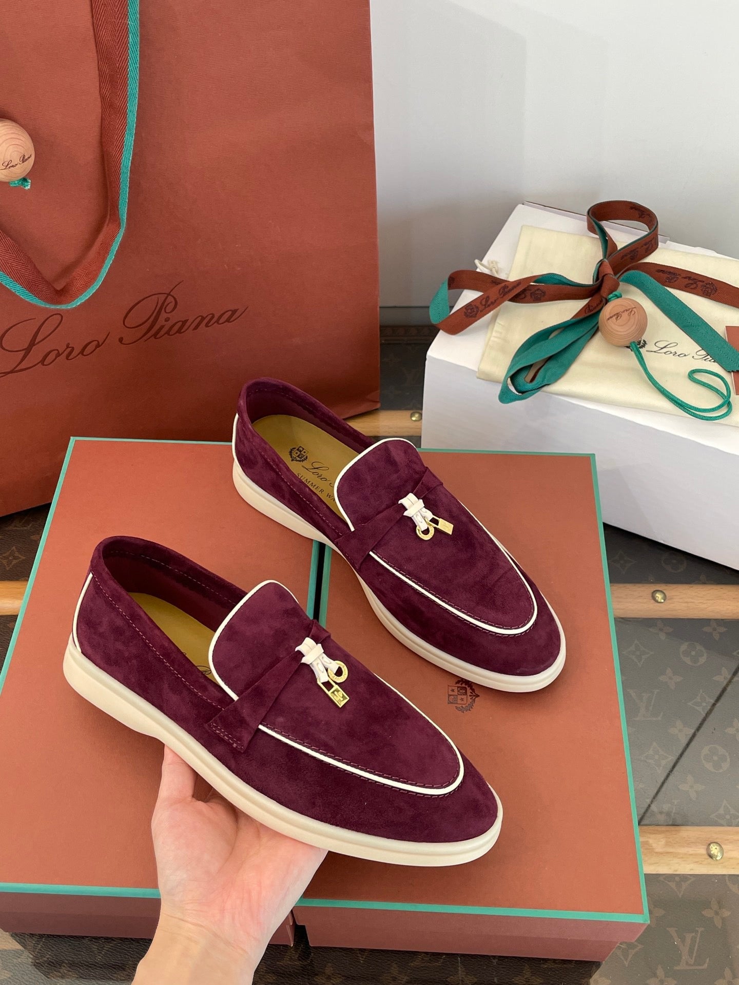 LORO P SUMMER CHARMS LOAFERS