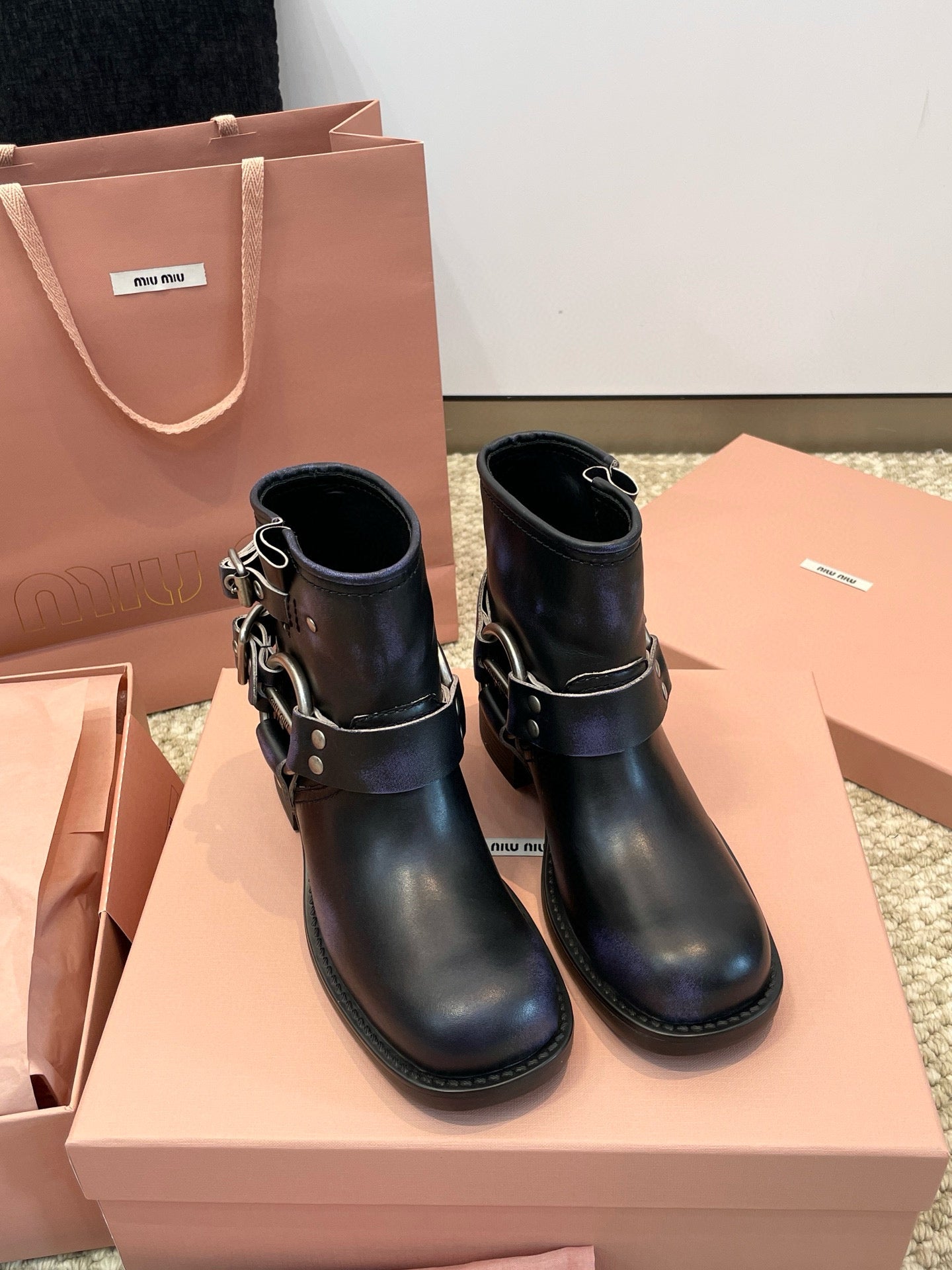 MIU M BOOTS