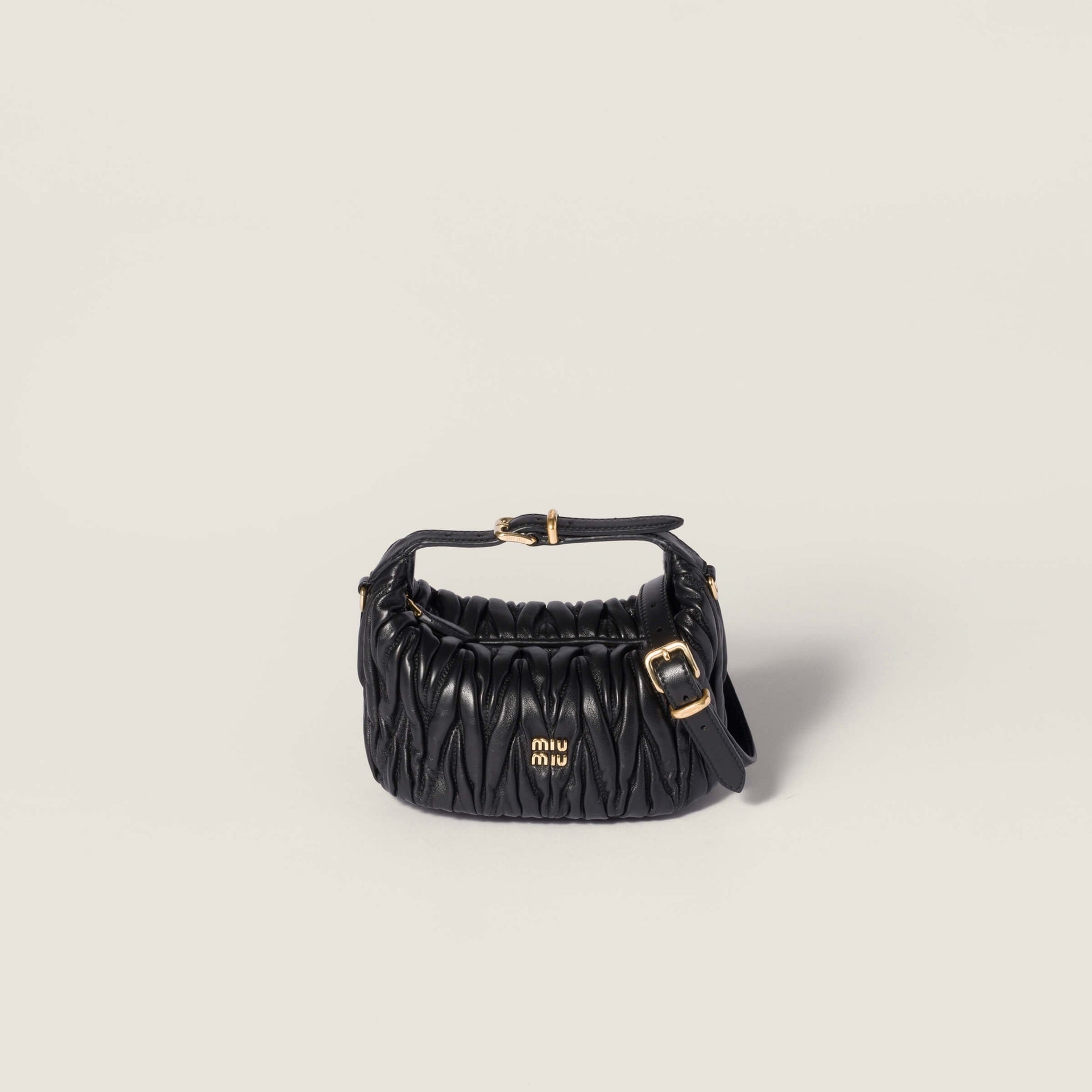 MIU M MATELASSE NAPPA LEATHER POUCH