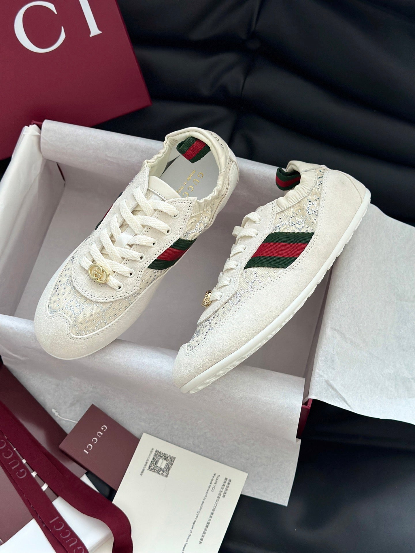 GG SHIFT CRYSTAL SNEAKERS