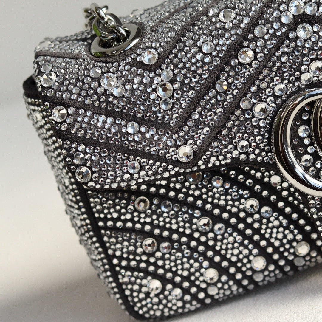 GG MARMONT CRYSTALS SMALL BAG